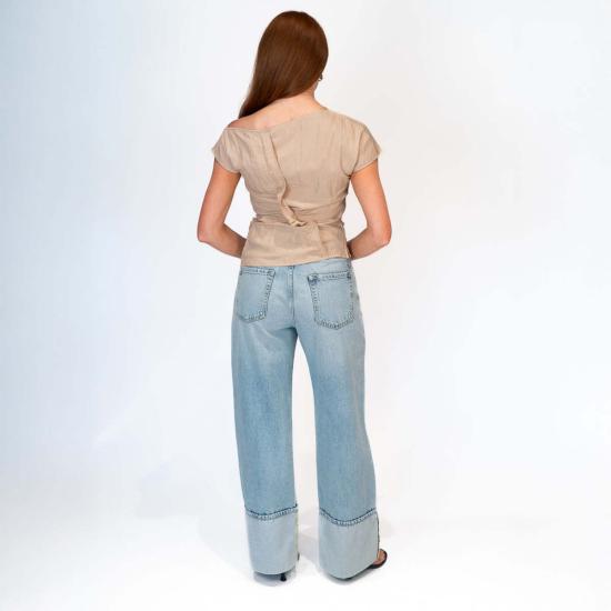  다웨이 블라우스 아심  더스티 핑크 - DAWEI