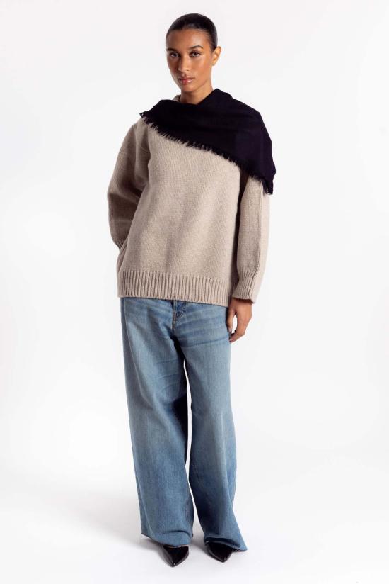  홀츠베일러 머플러/스카프 홀츠와일러 파인 울 스카프 블랙 - HOLZWEILER