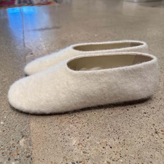  소피 드후레 플랫 슈즈 Sofie D'hoore Fiennes Fluf 발레리나 슈즈 도자기 - SOFIE D'HOORE