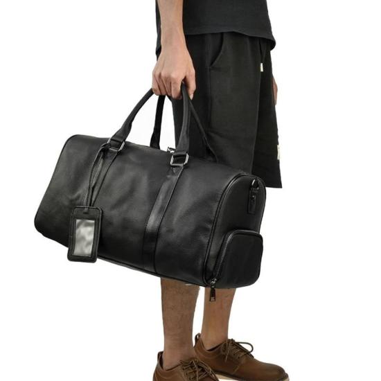  Steel Horse Leather 더플백 스틸 호스 레더 엔드레 위켄더 블랙 - OTHER BRANDS