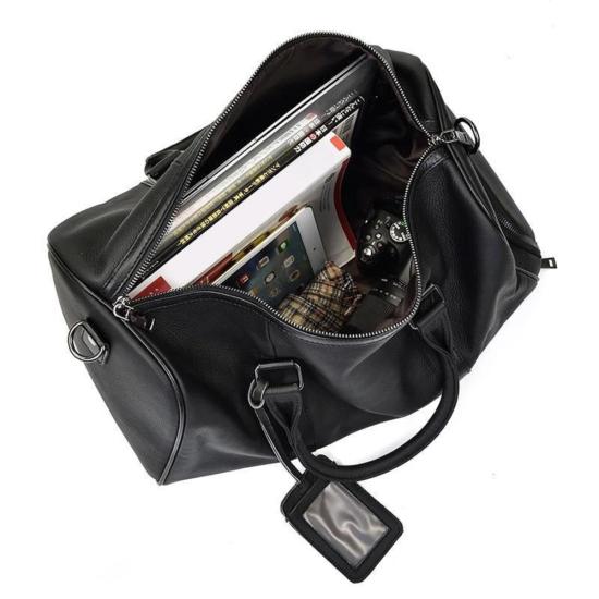  Steel Horse Leather 더플백 스틸 호스 레더 엔드레 위켄더 블랙 - OTHER BRANDS