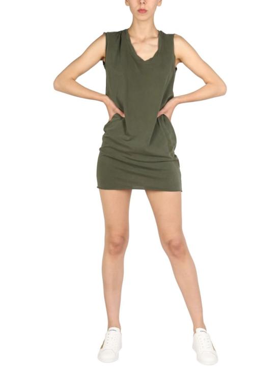  디스퀘어드2 숏 원피스 Dsquared2 미니 라운드넥 드레스 그린 - DSQUARED2