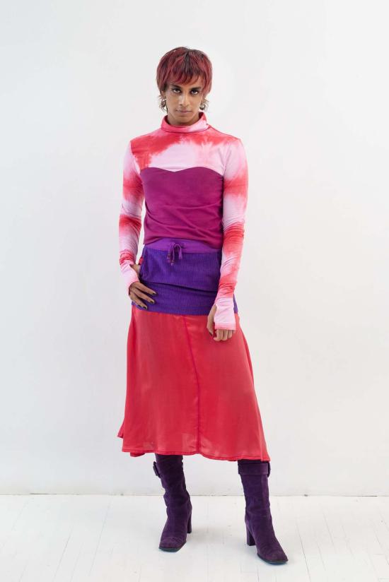  Abacaxi 터틀넥 아바카시 스위트하트 컬러블록 - OTHER BRANDS