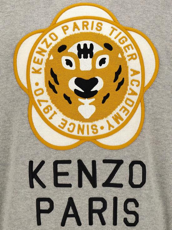  겐조 스웨터 타이거 아카데미  그레이 - KENZO