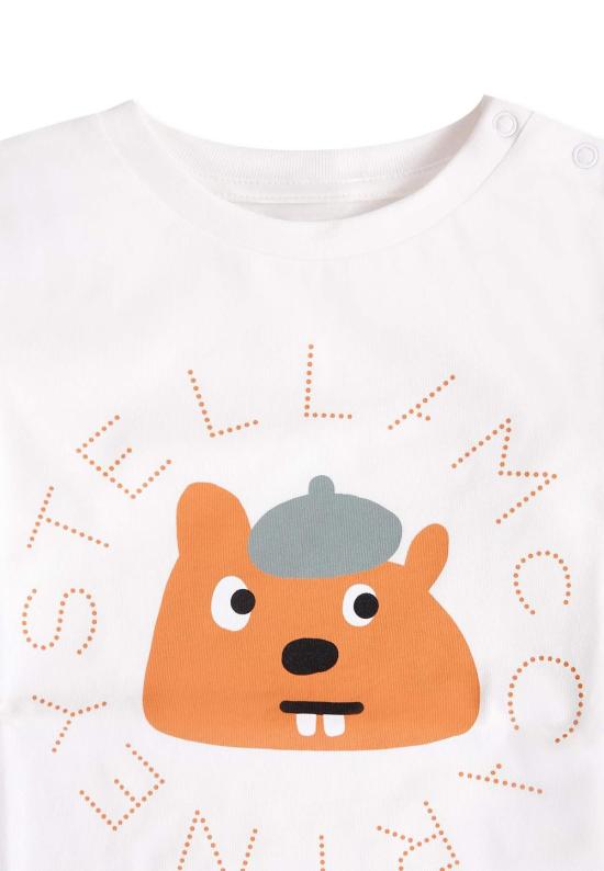  [키즈] 스텔라 맥카트니 탑 스텔라 매카트니 아동용 티셔츠 아이보리 - STELLA MCCARTNEY