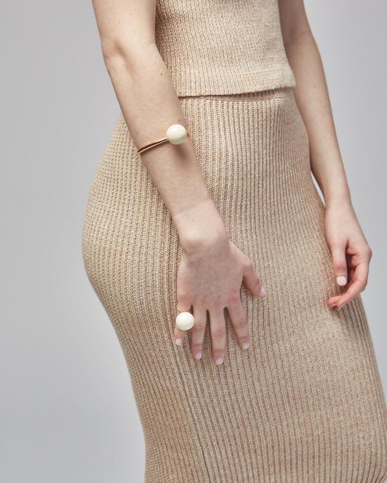  Faux Real 커프스 링크/타이 홀더 가짜/진짜 롤리팝 뱅글 아이보리 - OTHER BRANDS