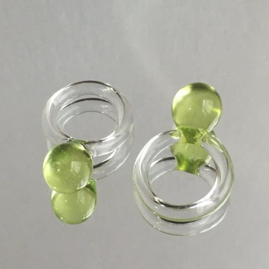  제인 다렌스부르그 반지 제인 다렌스버그 대리석 구형  라임 그린 - JANE DARENSBOURG