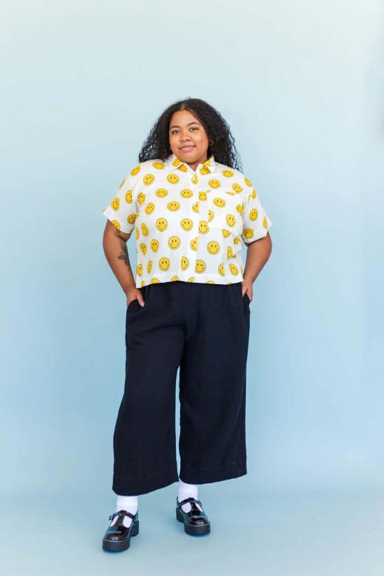  Nettle Studios 스트레이트 팬츠 네틀 스튜디오 레귤러 길이 린넨 미드 이지 팬츠 블랙 - OTHER BRANDS