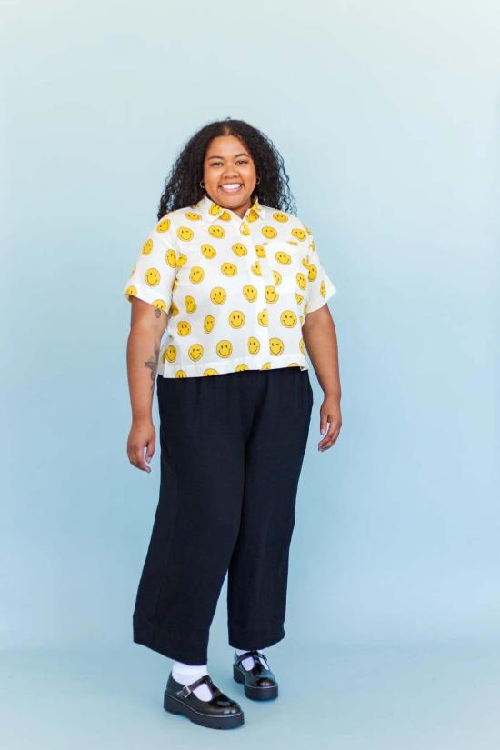  Nettle Studios 스트레이트 팬츠 네틀 스튜디오 레귤러 길이 린넨 미드 이지 팬츠 블랙 - OTHER BRANDS