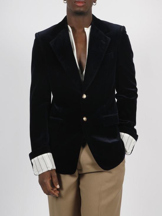  구찌 수트 자켓 블레이저 블루 - GUCCI