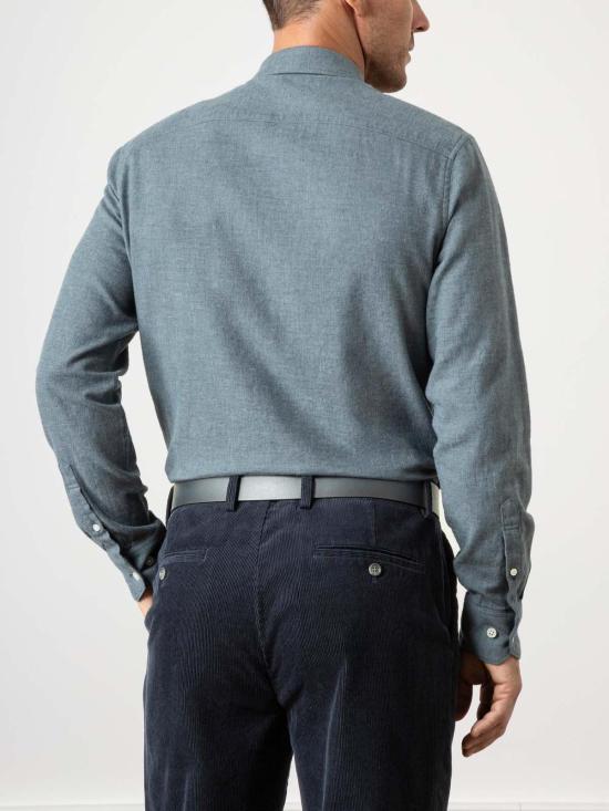  O.N.S 긴팔 셔츠 아드리안 헤더 브러시 셔츠 다크 네이비 헤더 - OTHER BRANDS