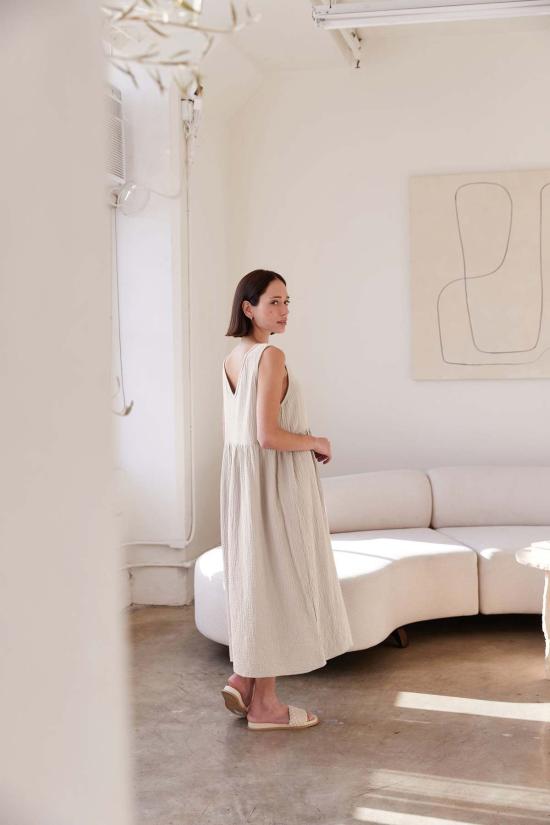  잇이즈웰 LA 롱 원피스 잇이즈웰 L.A. 오가닉 리버서블 거즈 드레스 - IT IS WELL L.A.