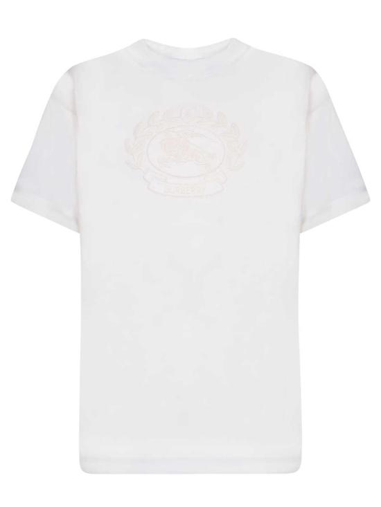  버버리 반팔 티셔츠 나이트 로고 티셔츠 화이트