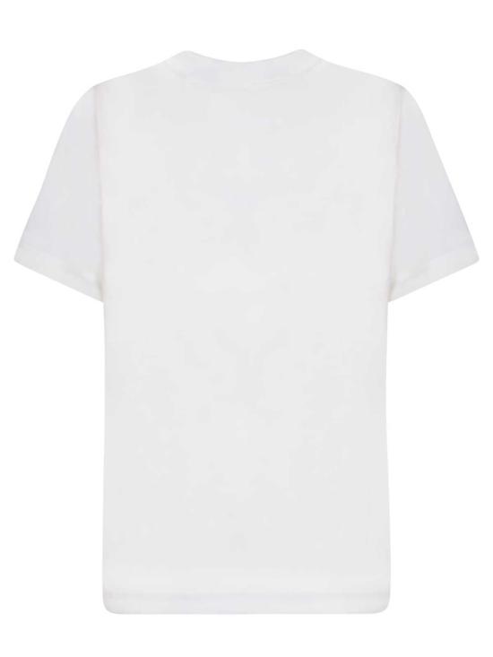  버버리 반팔 티셔츠 나이트 로고 티셔츠 화이트 - BURBERRY