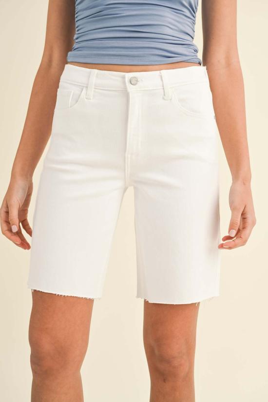  Just Black Denim 숏팬츠 저스트 블랙 데님 버뮤다 쇼츠 옵틱 화이트 - OTHER BRANDS