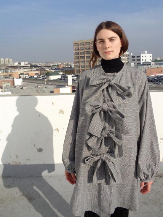  DÉSIRÉEKLEIN 블라우스 DÉsirÉeklein Kinski  페퍼 체크 무늬