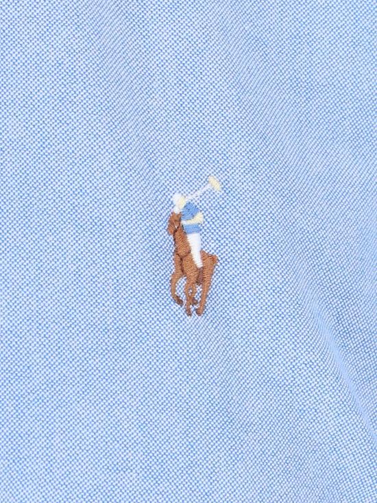  랄프 로렌 긴팔 셔츠 옥스포드 로고  라이트 블루 - RALPH LAUREN