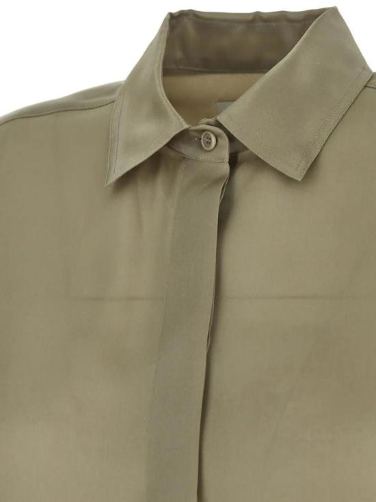  막스마라 블라우스 막스 마라 놀라 셔츠 올리브 그린 - MAX MARA