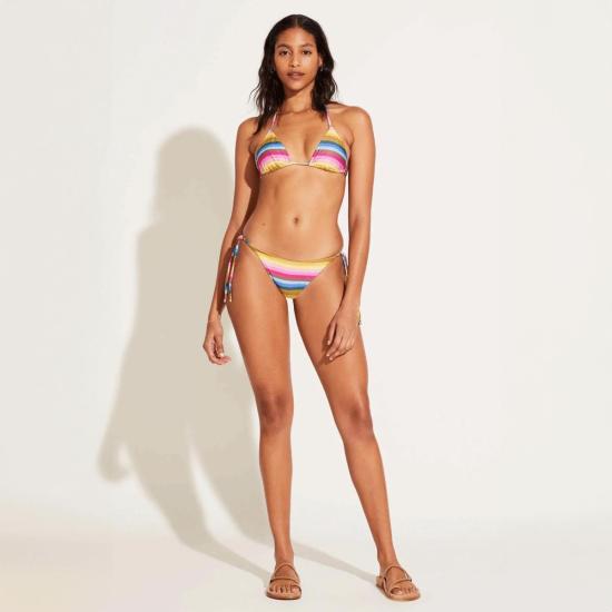  Vitamin A 비키니 수영복 비타민 A 지아 트라이앵글 비키니 탑 레인보우 - Vitamin A