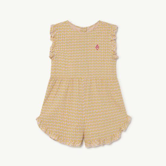  [키즈] 더 애니멀스 옵저버토리 오버롤 어린이 동물 관측소 다람쥐 롬퍼 노란 꽃 - THE ANIMALS OBSERVATORY