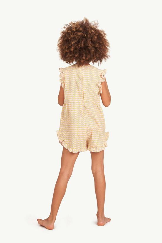  [키즈] 더 애니멀스 옵저버토리 오버롤 어린이 동물 관측소 다람쥐 롬퍼 노란 꽃 - THE ANIMALS OBSERVATORY