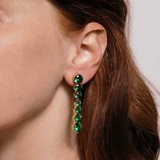  몬세라트 뉴욕 이어링 키티차이 귀걸이 에메랄드 그린 - MONTSERRAT NEW YORK