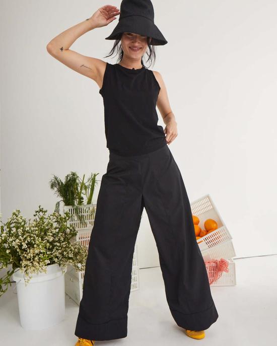  LWN 스트레이트 팬츠 Lwn Ela  블랙 - OTHER BRANDS