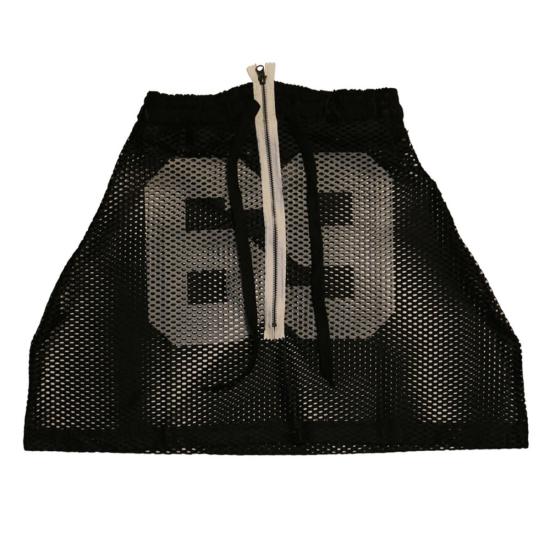  홀 숏 스커트 Whole 69 메쉬 스커트 블랙
