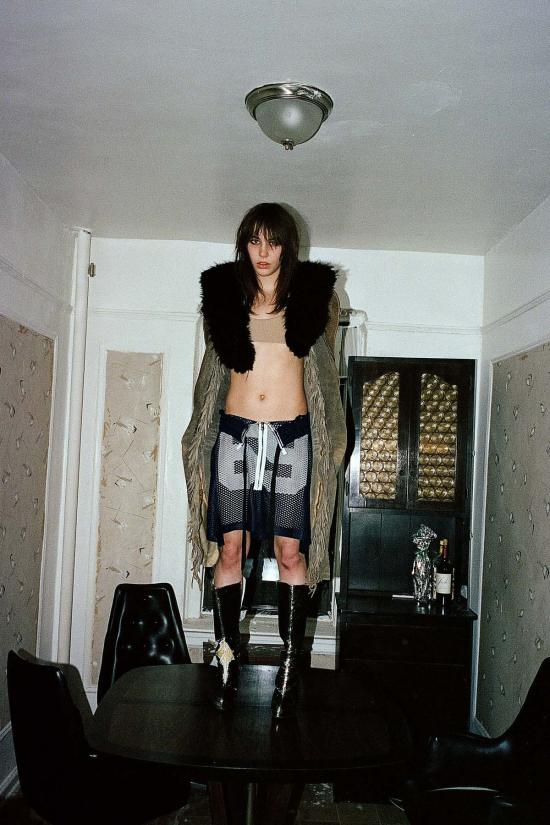  WHOLE 숏 스커트 Whole 69 메쉬 스커트 블랙 - OTHER BRANDS