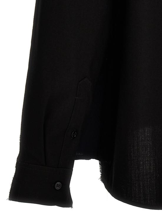  마르니 긴팔 셔츠 쿨 울 , 대비되는 스티칭, 멀티컬러 - MARNI