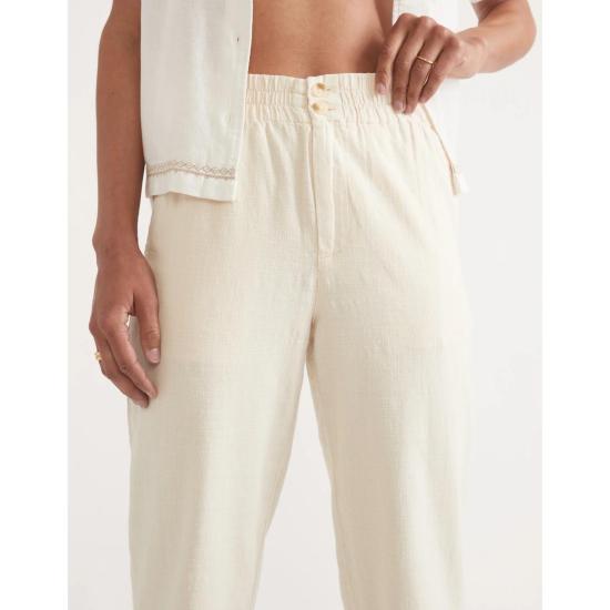  Marine Layer 스트레이트 팬츠 마린 레이어 엘르 풀온 팬츠 화이트 - OTHER BRANDS