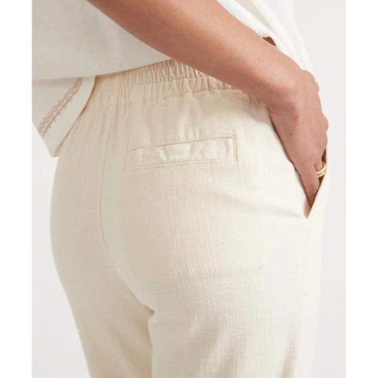  Marine Layer 스트레이트 팬츠 마린 레이어 엘르 풀온 팬츠 화이트 - OTHER BRANDS