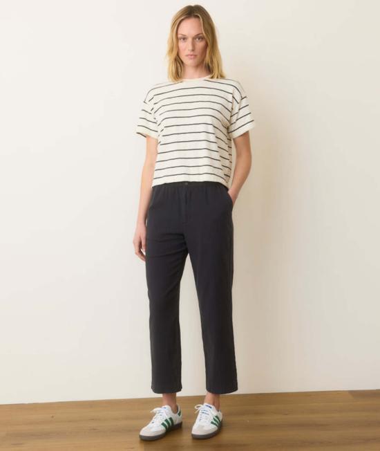  Marine Layer 스트레이트 팬츠 마린 레이어 엘르 풀온 팬츠 화이트