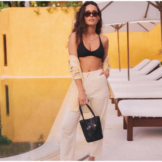  Marine Layer 스트레이트 팬츠 마린 레이어 엘르 풀온 팬츠 화이트 - OTHER BRANDS