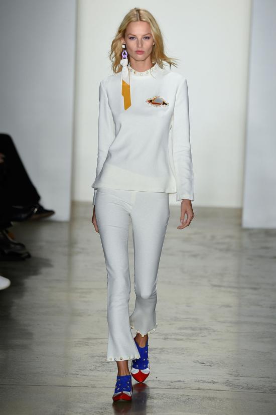  Anna K 스트레이트 팬츠 안나 케이 킥 플레어 팬츠 (진주 헴) 화이트 - OTHER BRANDS