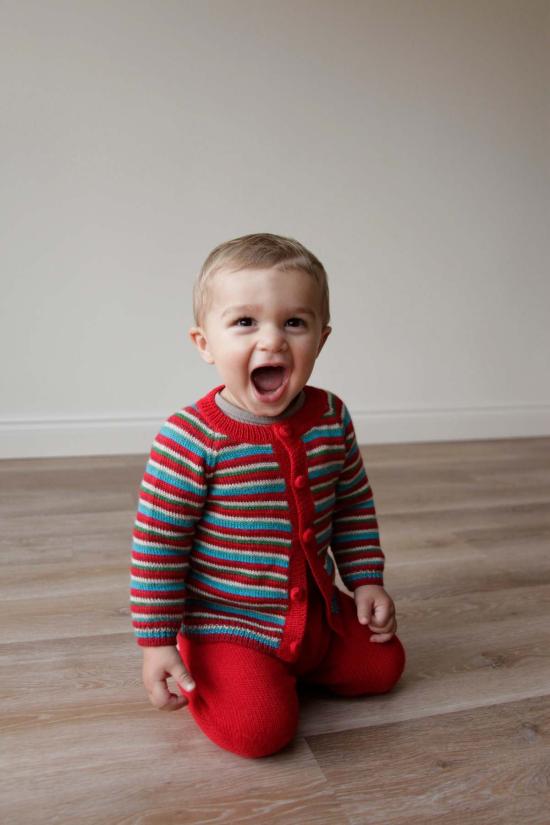  [키즈] Vild House of Little 풀오버 키즈 빌드 하우스 오브 리틀 베이비 알파카 가디건 멀티 스트라이프