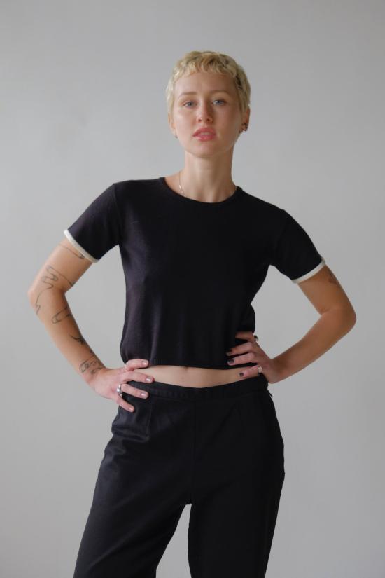  토잇 볼랑 민소매 티셔츠 토이트 볼란트 카티아 니트 탑 - TOIT VOLANT