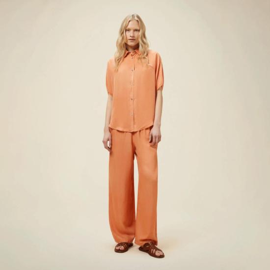  포망데레 블라우스 포망데르 실크  탠저린