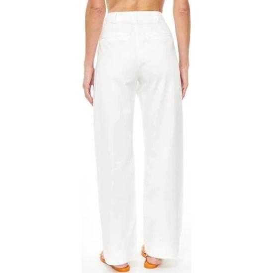  피스톨라 스트레이트 팬츠 엘러리 하이 와이드 레그 팬츠 알라바스터 - PISTOLA