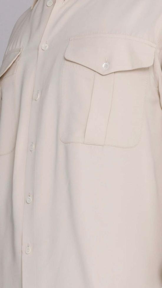  Graphia New York 긴팔 셔츠 그라피아 뉴욕 존스 사파리  내추럴 새틴 - OTHER BRANDS