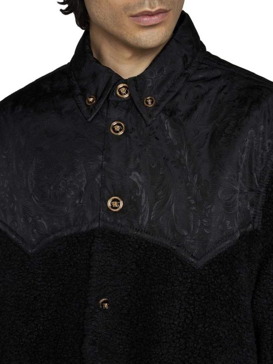  베르사체 자켓 실루엣 바로크 재킷 블랙 - VERSACE