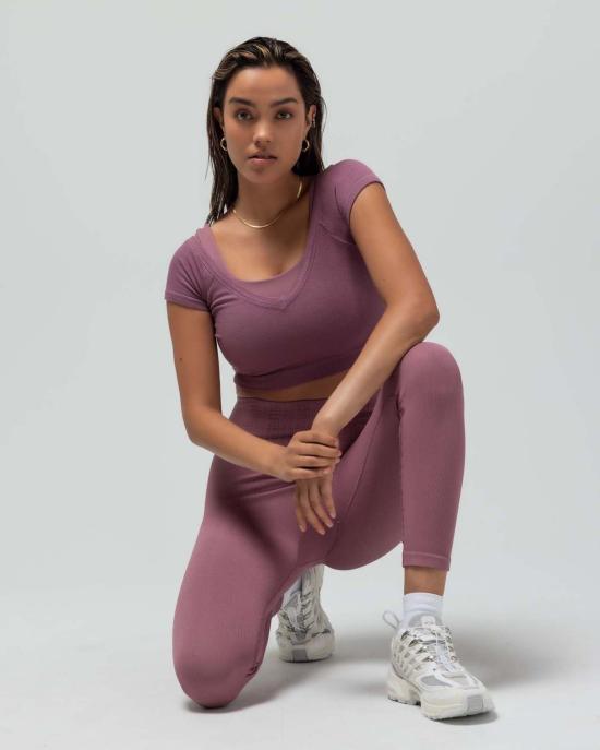  Reformer 민소매 티셔츠 리포머 골지 캡 슬리브 크롭탑 - REFORMER