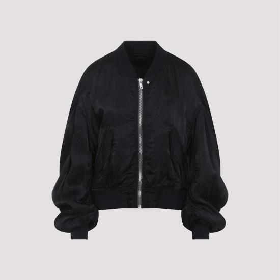  릭 오웬스 봄버 자켓 세키아 플라이트 재킷 블랙 - RICK OWENS