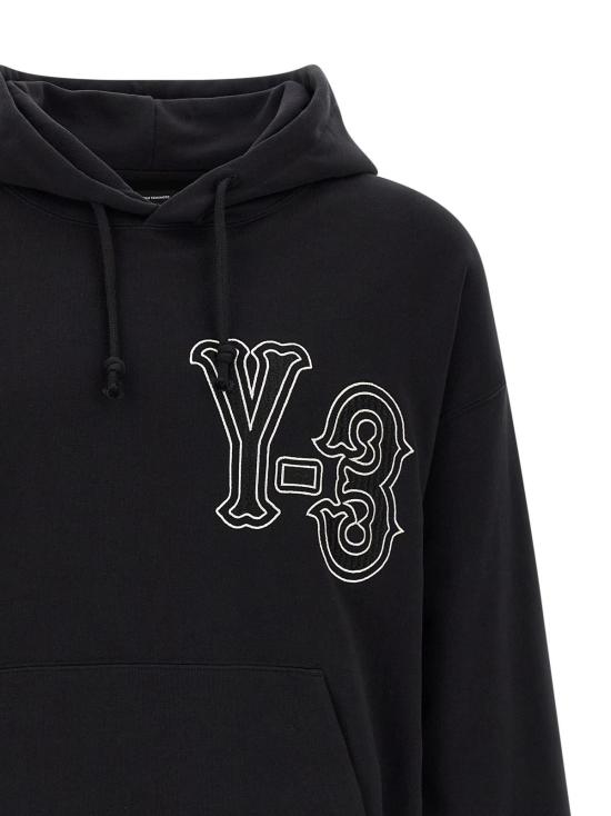  와이쓰리 긴팔 티셔츠 Y 3 El5 Gfx 후드티 블랙 - Y-3