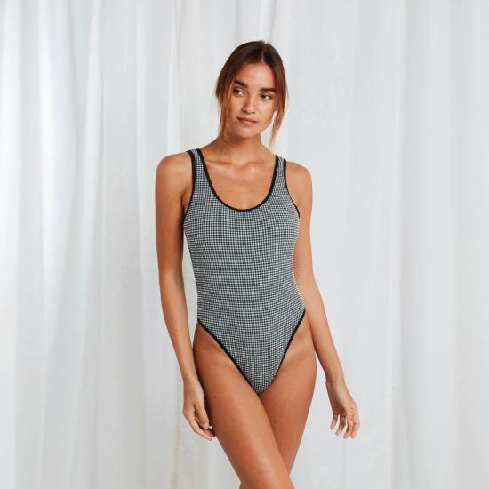  Sister Swim 원피스 수영복 시스터 스윔 브루노  블랙/화이트 체크