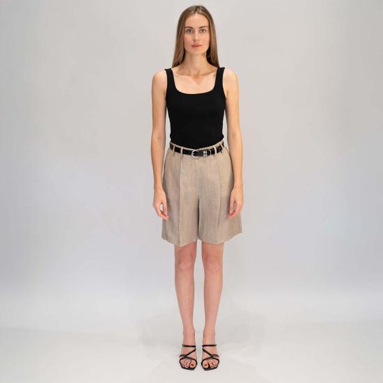  알리지 숏팬츠 알리시 린넨 버뮤다 쇼츠 - ALYSI