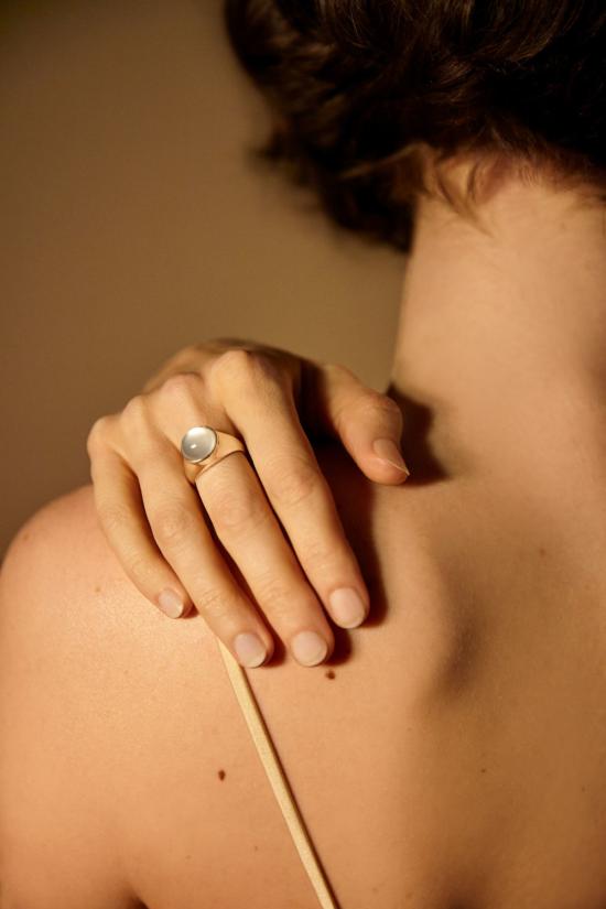  루스 오르티스 반지 루즈 오르티즈 카보숑 칵테일 링 - LUZ ORTIZ