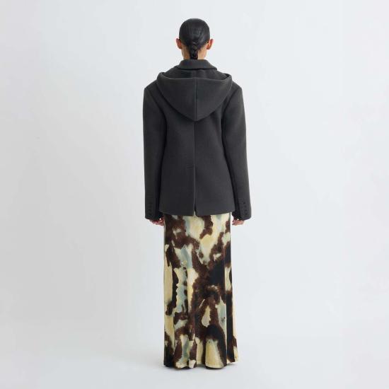  나누슈카 수트 자켓 브리오네 후드 블레이저 미드나잇 그린 - NANUSHKA