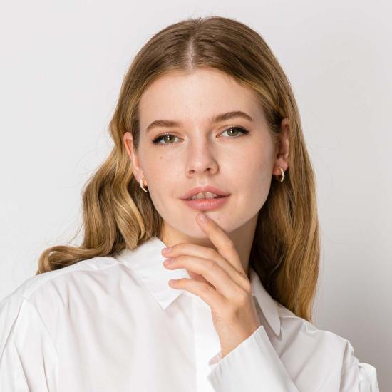  제니스 사빗 이어링 재니스 새빗 스몰 후프  골드