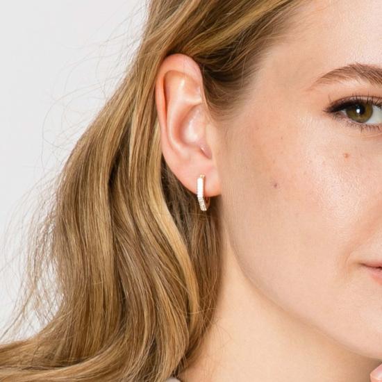  제니스 사빗 이어링 재니스 새빗 스몰 후프  골드 - JANIS SAVITT